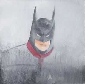 “Captain Batman” original oil painting