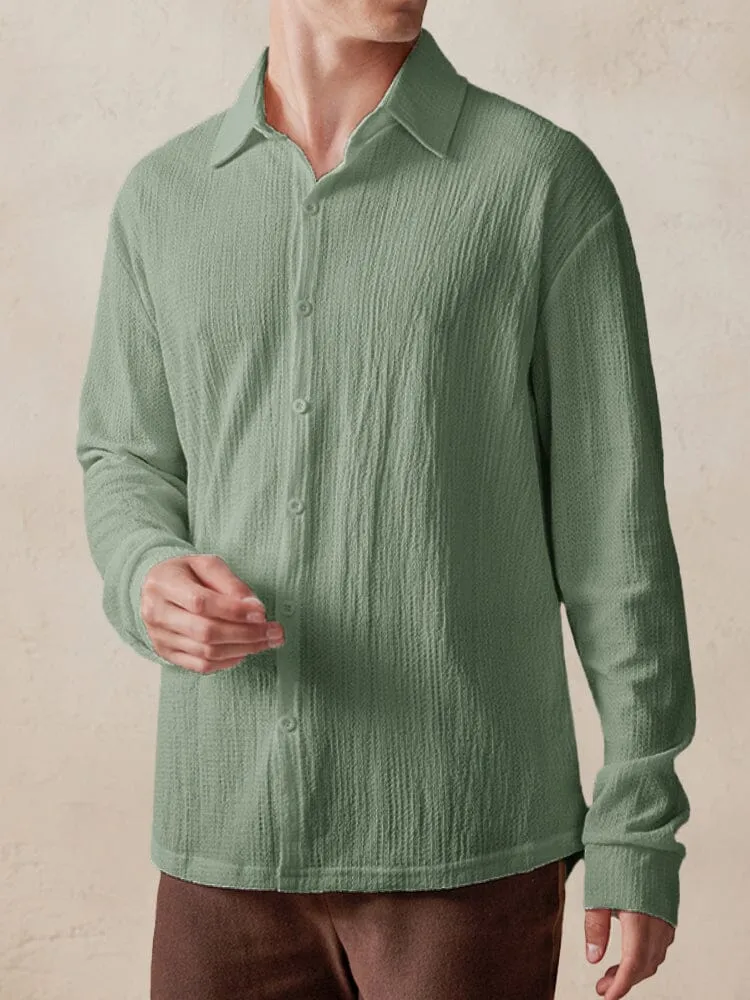 Casual Comfy Textured Shirt