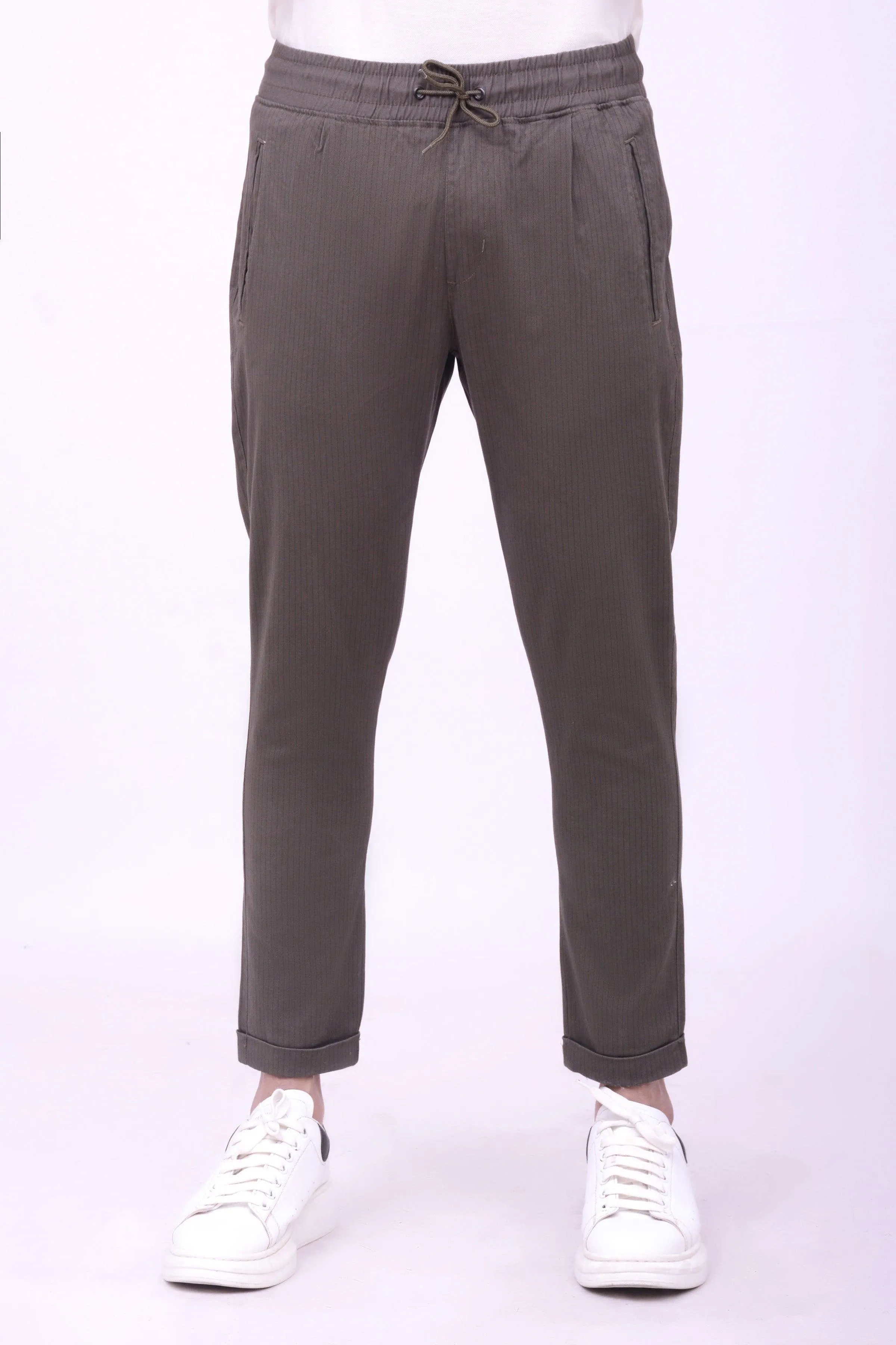 CASUAL JOGGER TROUSER DARK OLIVE