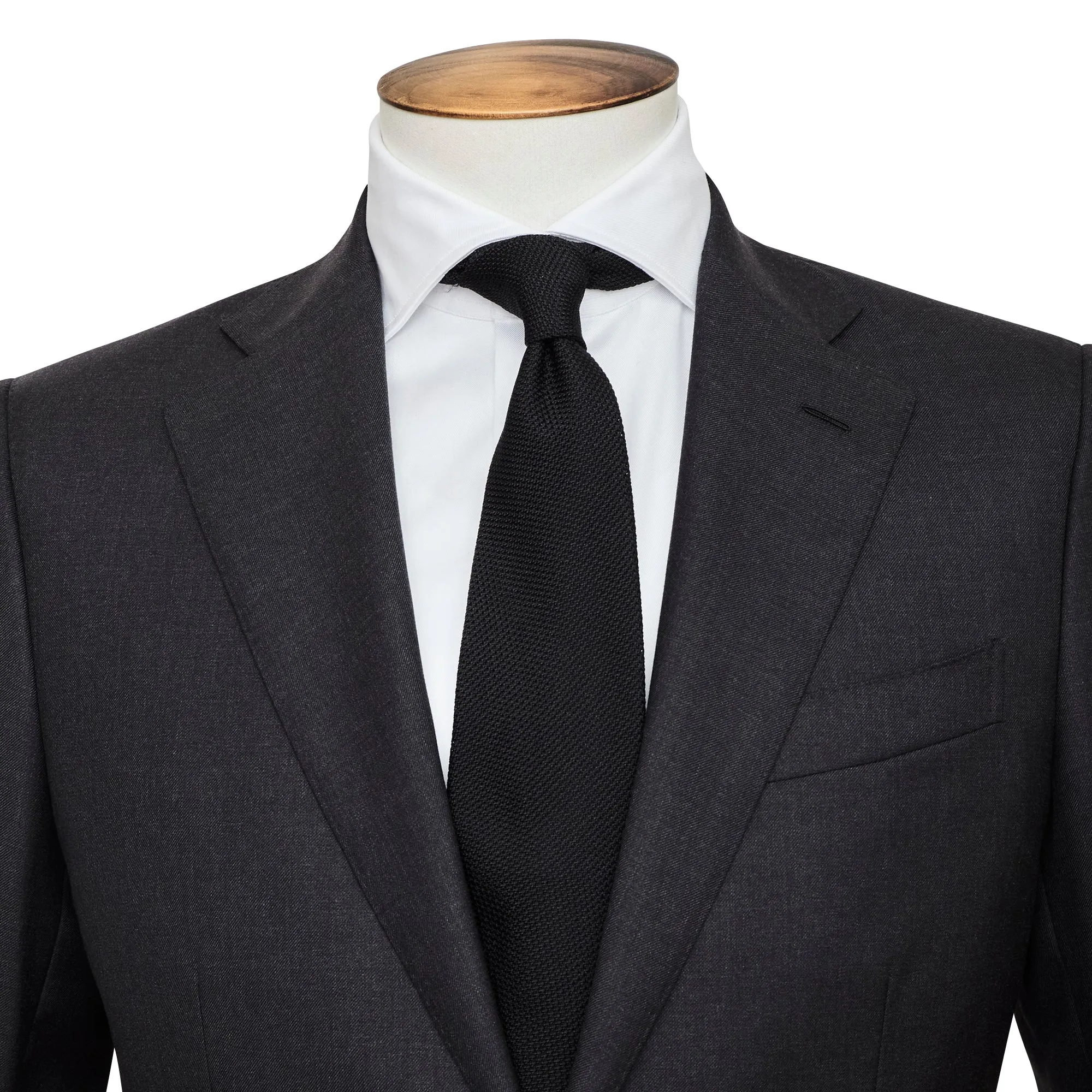 Charcoal Twill Single Breasted Serchio Suit