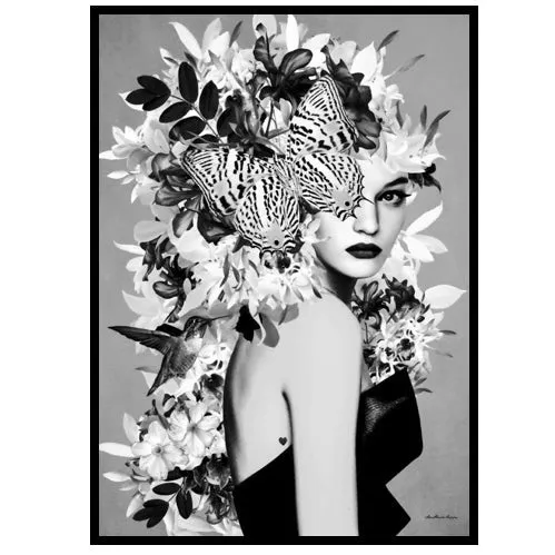 Chloe Black & White Fashion Wall Art