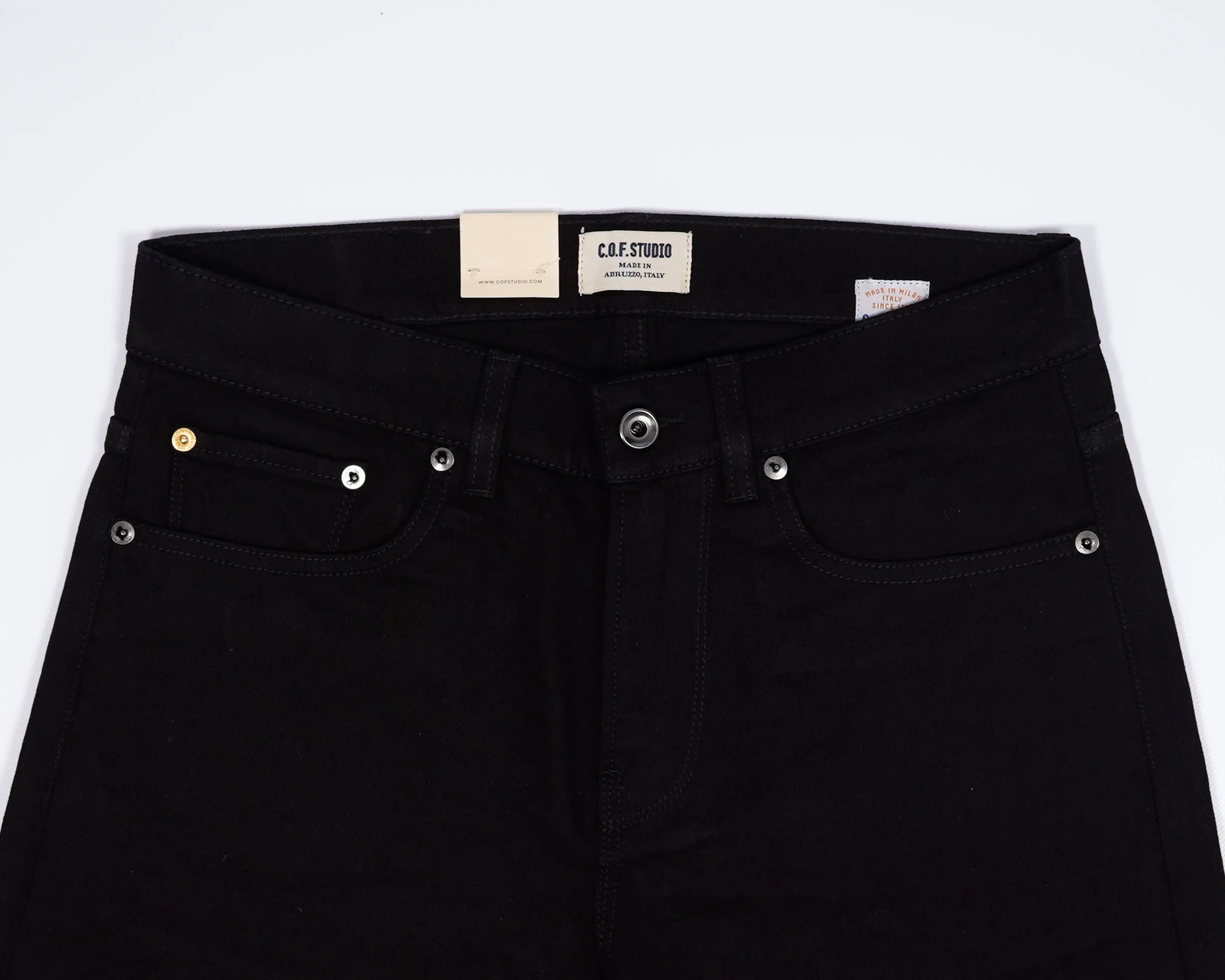 C.O.F. Studio Black Jeans - Rinsed