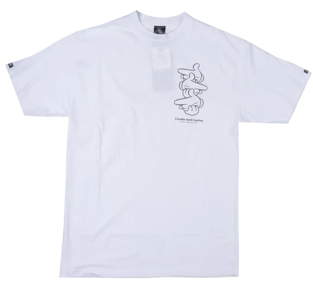 CROOKS & CASTLES GRAPHIC T-SHIRT WHITE - B2Q01732