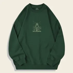 Customised Photo Outline Sweatshirt in Hunter Green