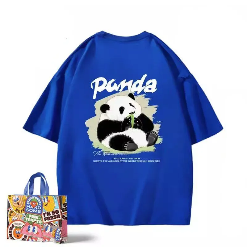 Cute Animal Lover T Shirt Kawaii Floral Panda Tee