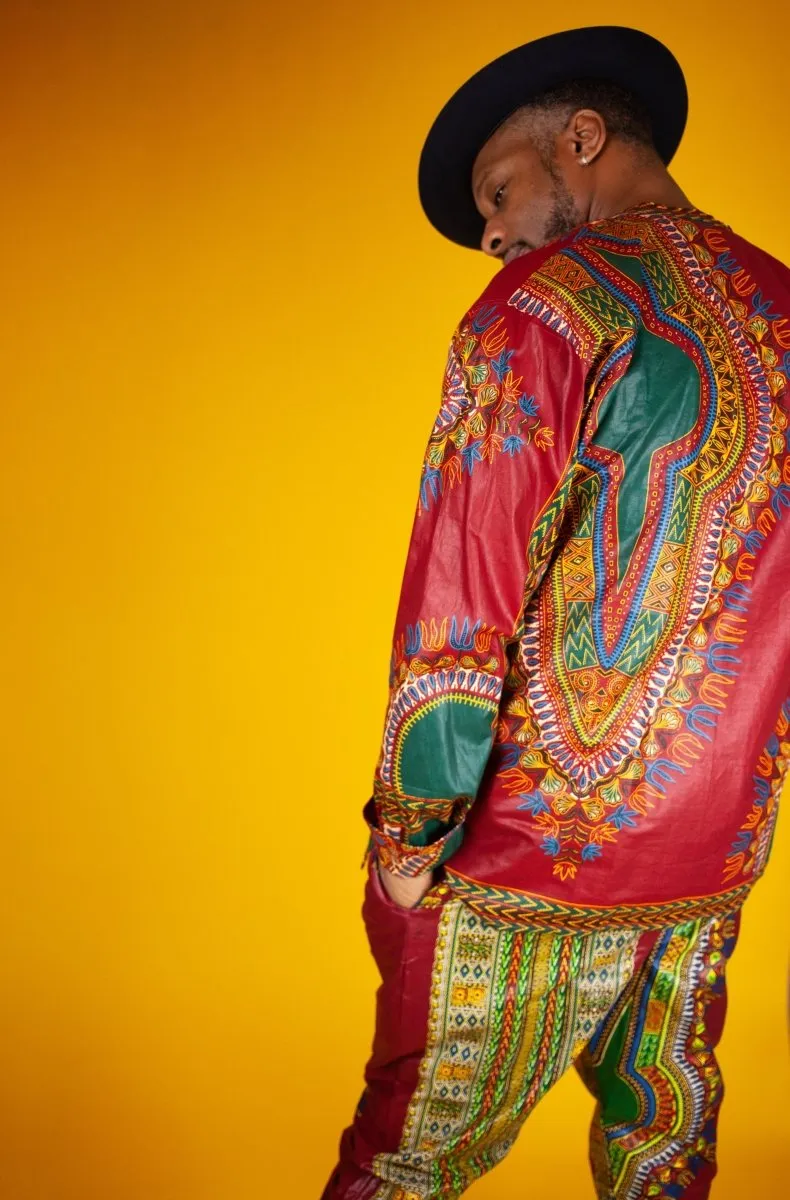 Dashiki Matching Outfit In Red