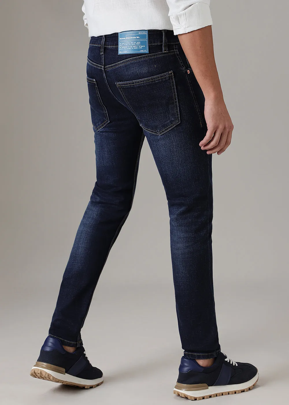 Deep Blue Slim Fit Denim