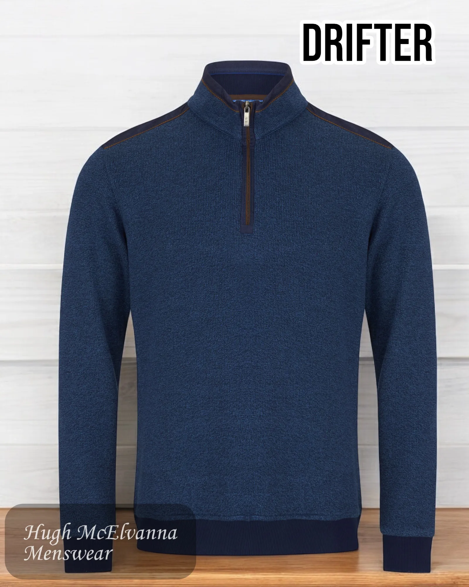 DGs DRIFTER Turquoise Quarter Zip Pullover (55187-26)