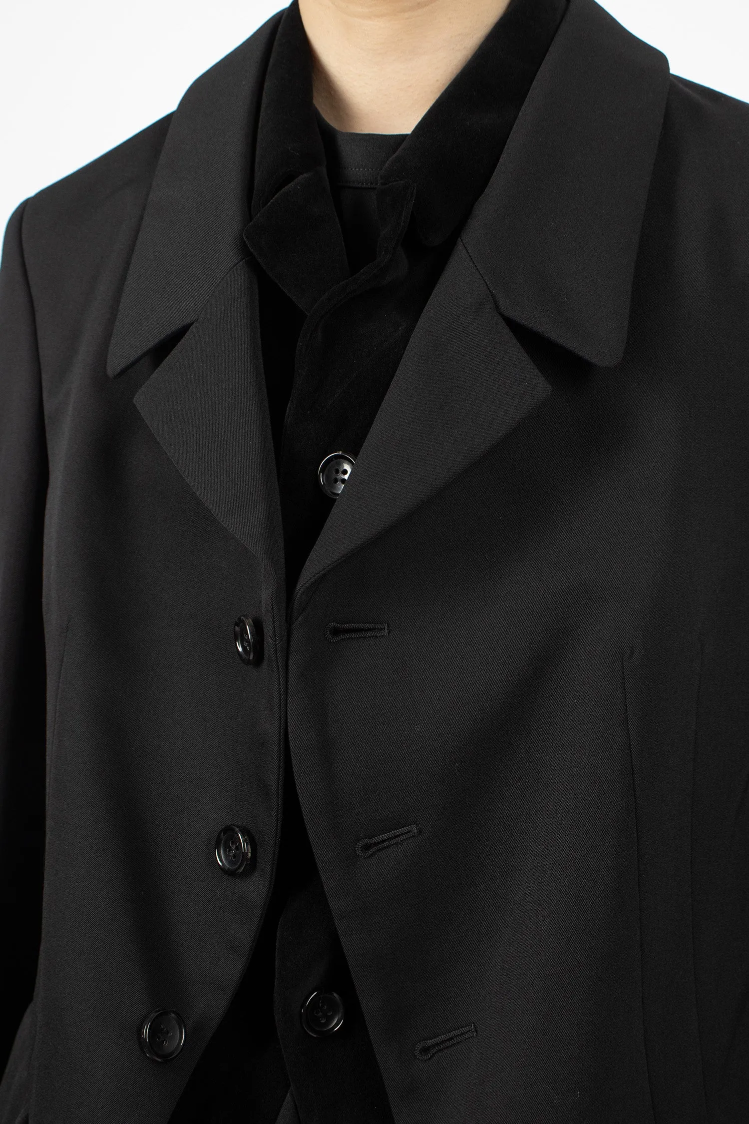 Double-Layered Jacket Black