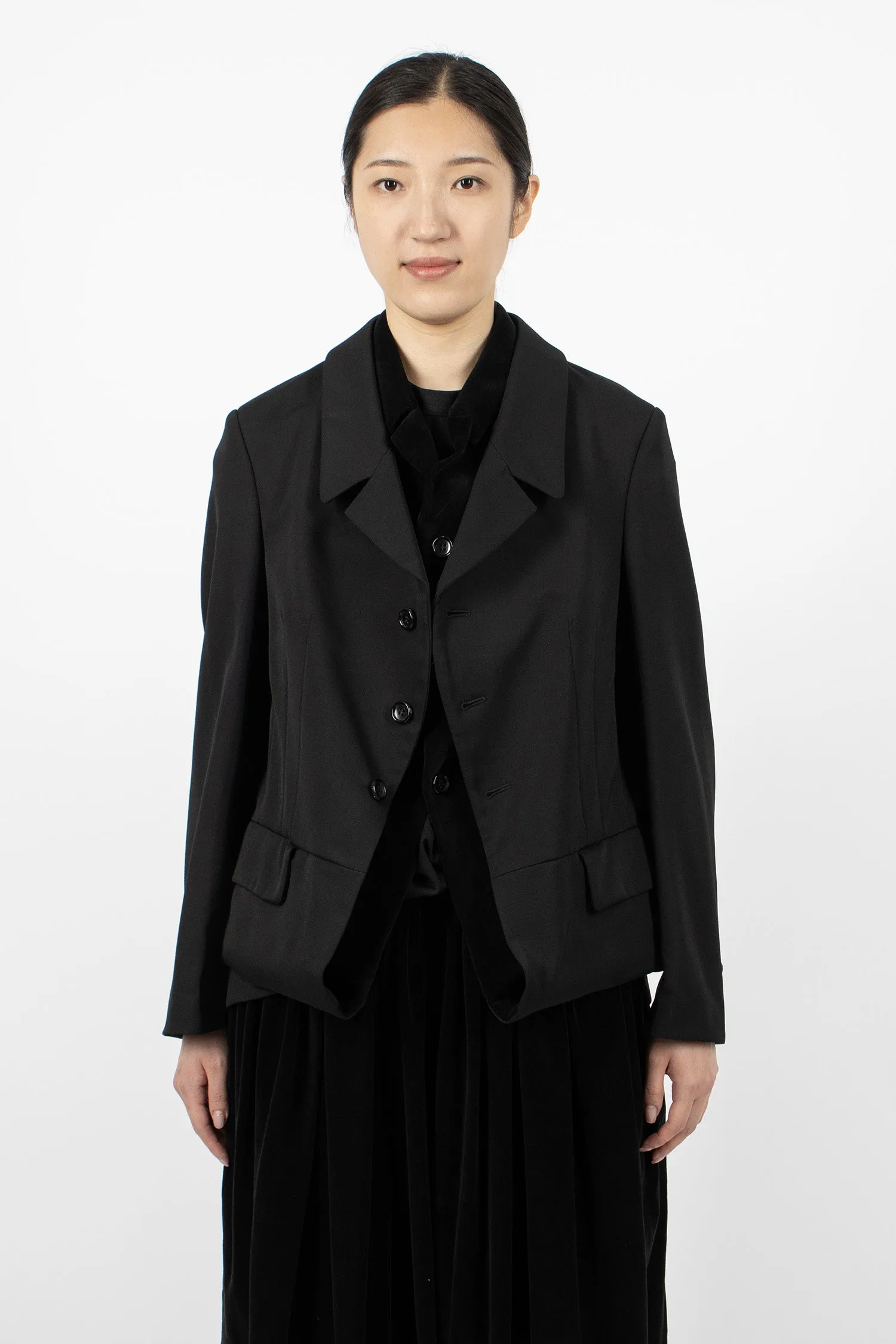 Double-Layered Jacket Black