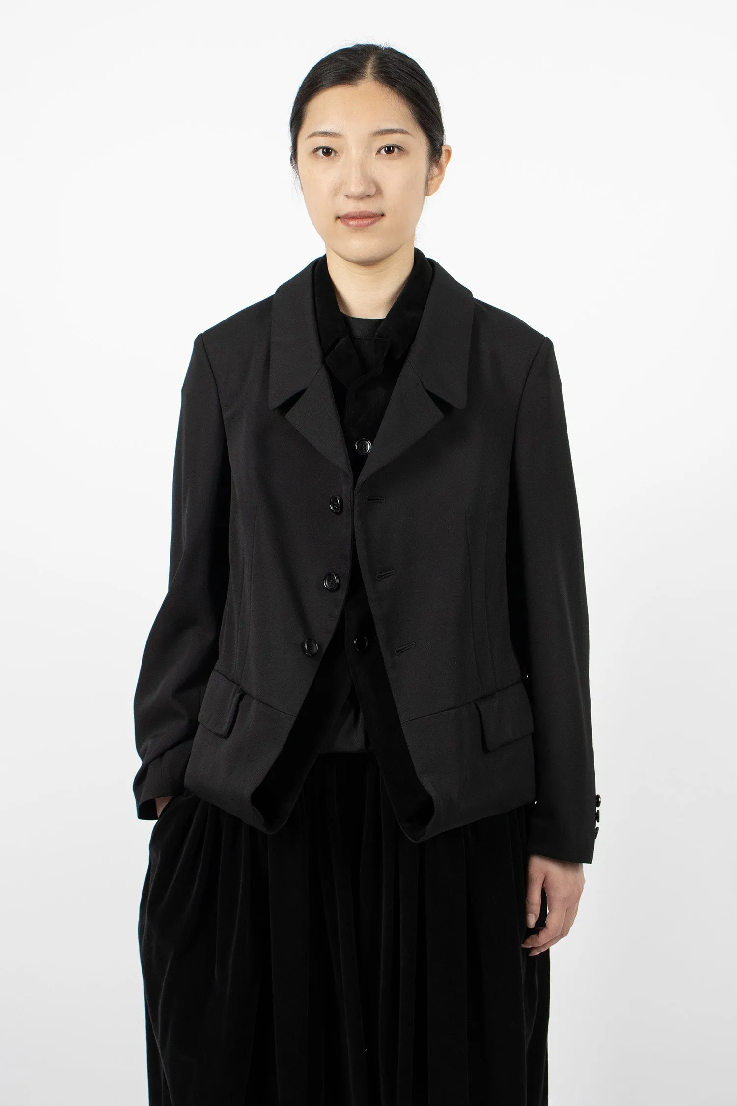 Double-Layered Jacket Black