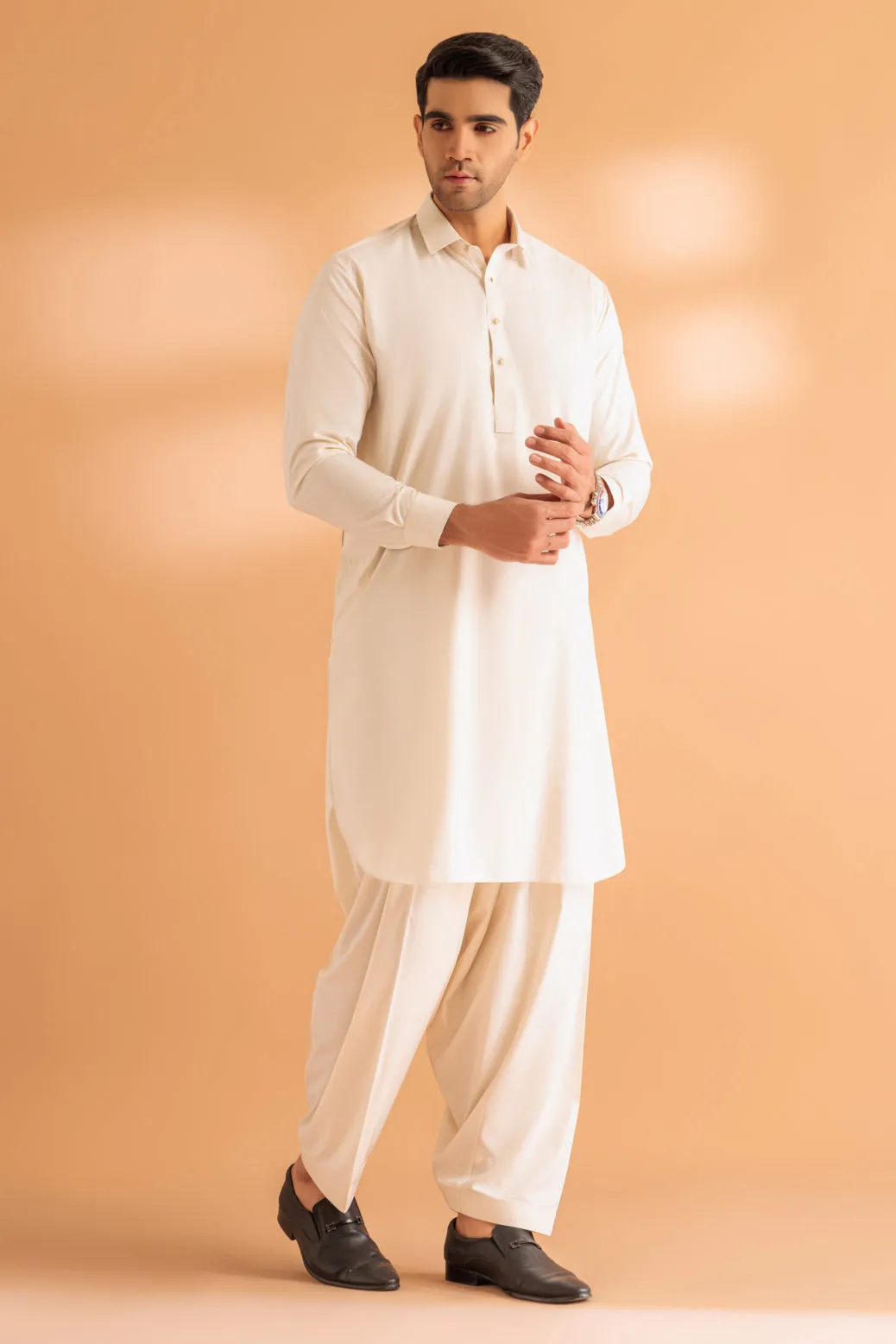 DOVE-BLENDED-SHALWAR SUIT - (GSSR24-011) BIN 54 M11