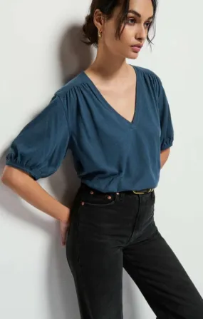 Edie Shirred Shoulder Top