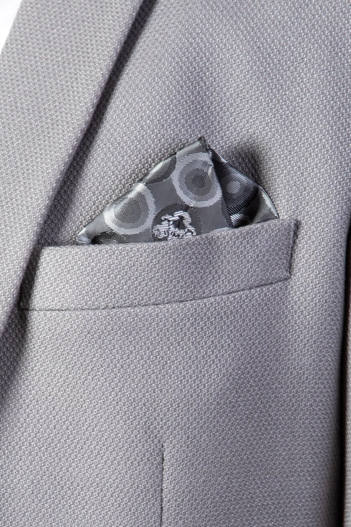 EDWIN - Silver Grey Notch Lapel Two Piece Suit