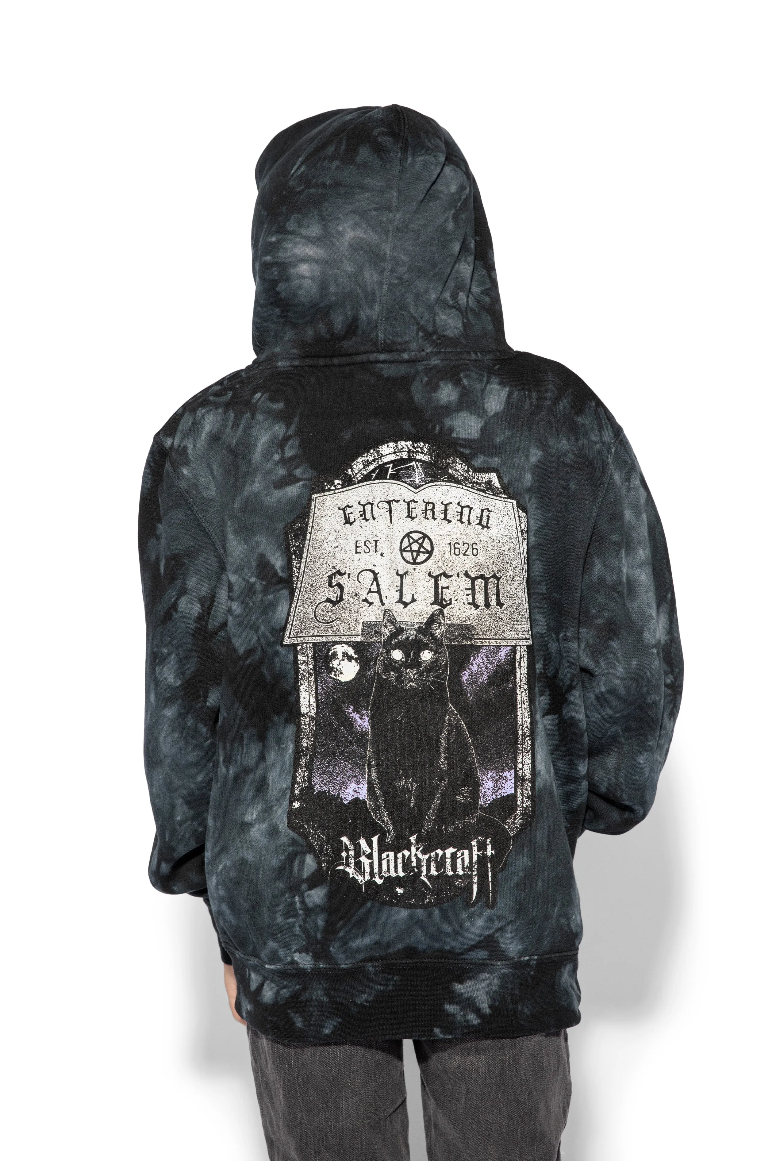 Entering Salem - Kids Black Crystal Pullover