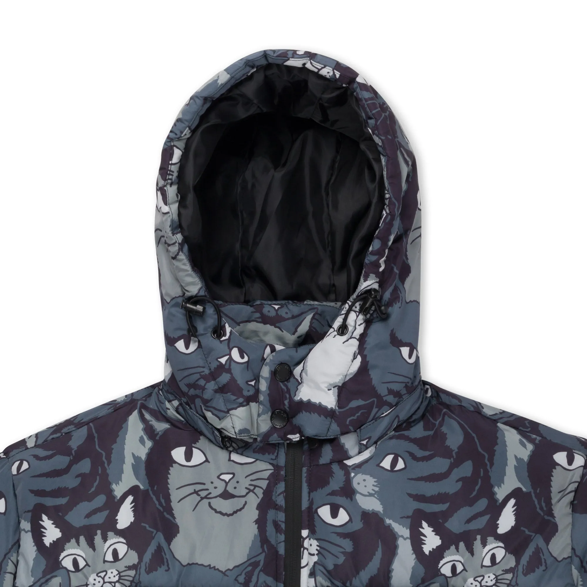 Family Tree Puffer Jacket (Black)