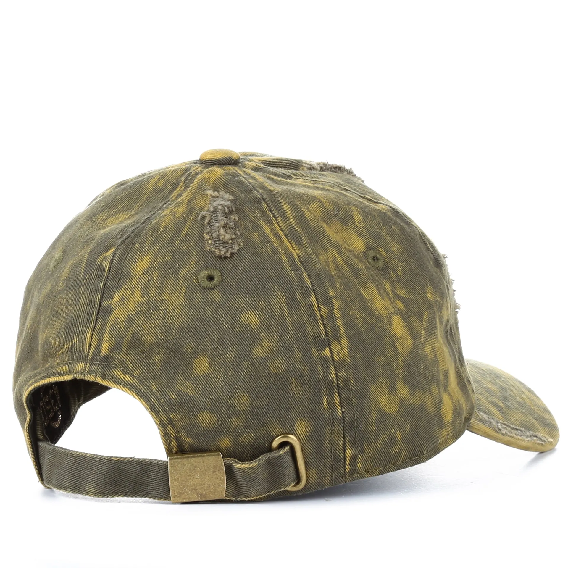 Fashion Distressed Dad Hat - Green