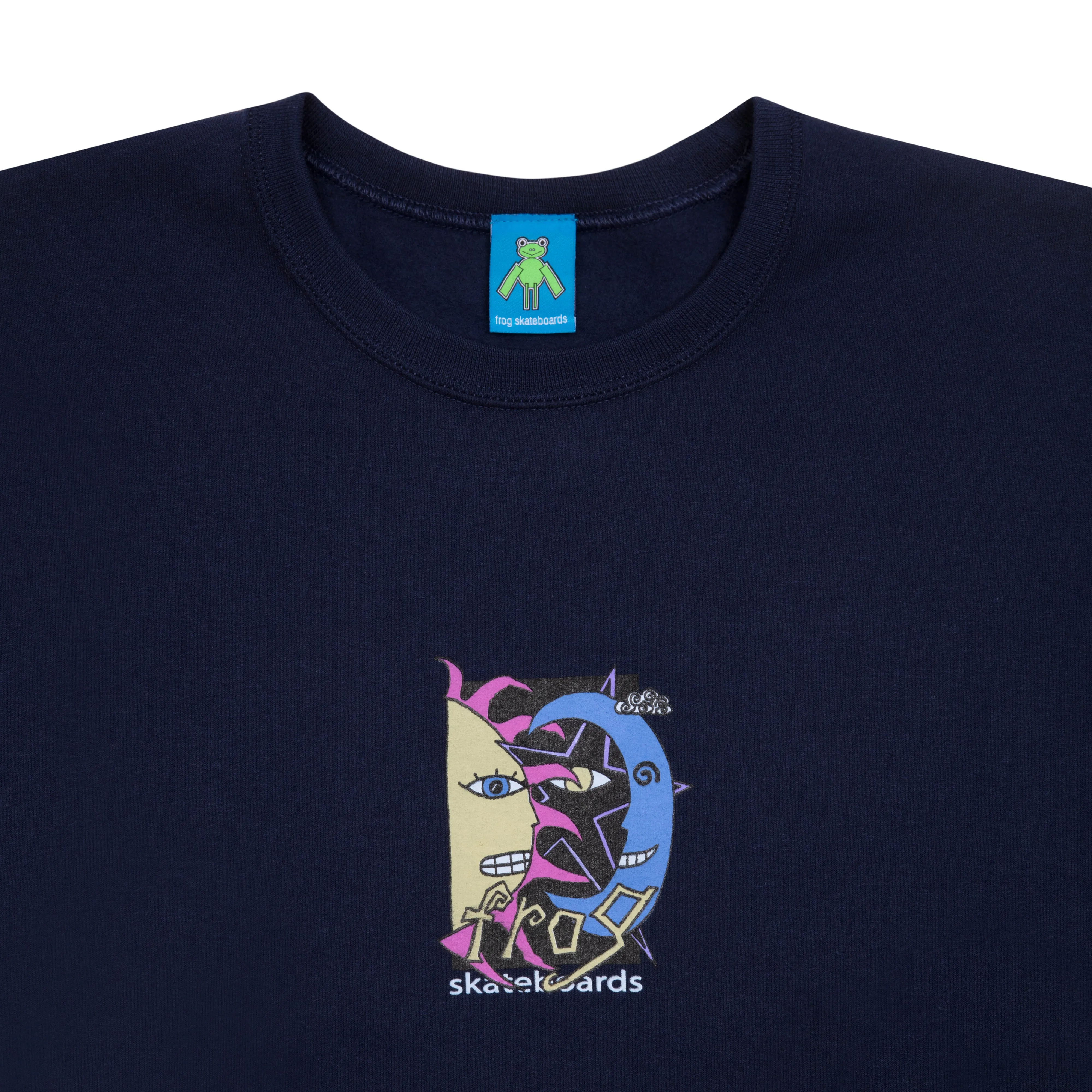 Frog Sun-Star-Moon Crewneck Navy