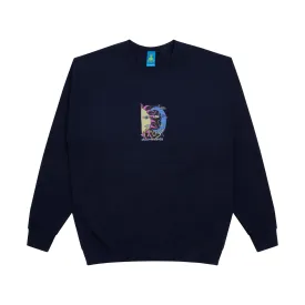 Frog Sun-Star-Moon Crewneck Navy