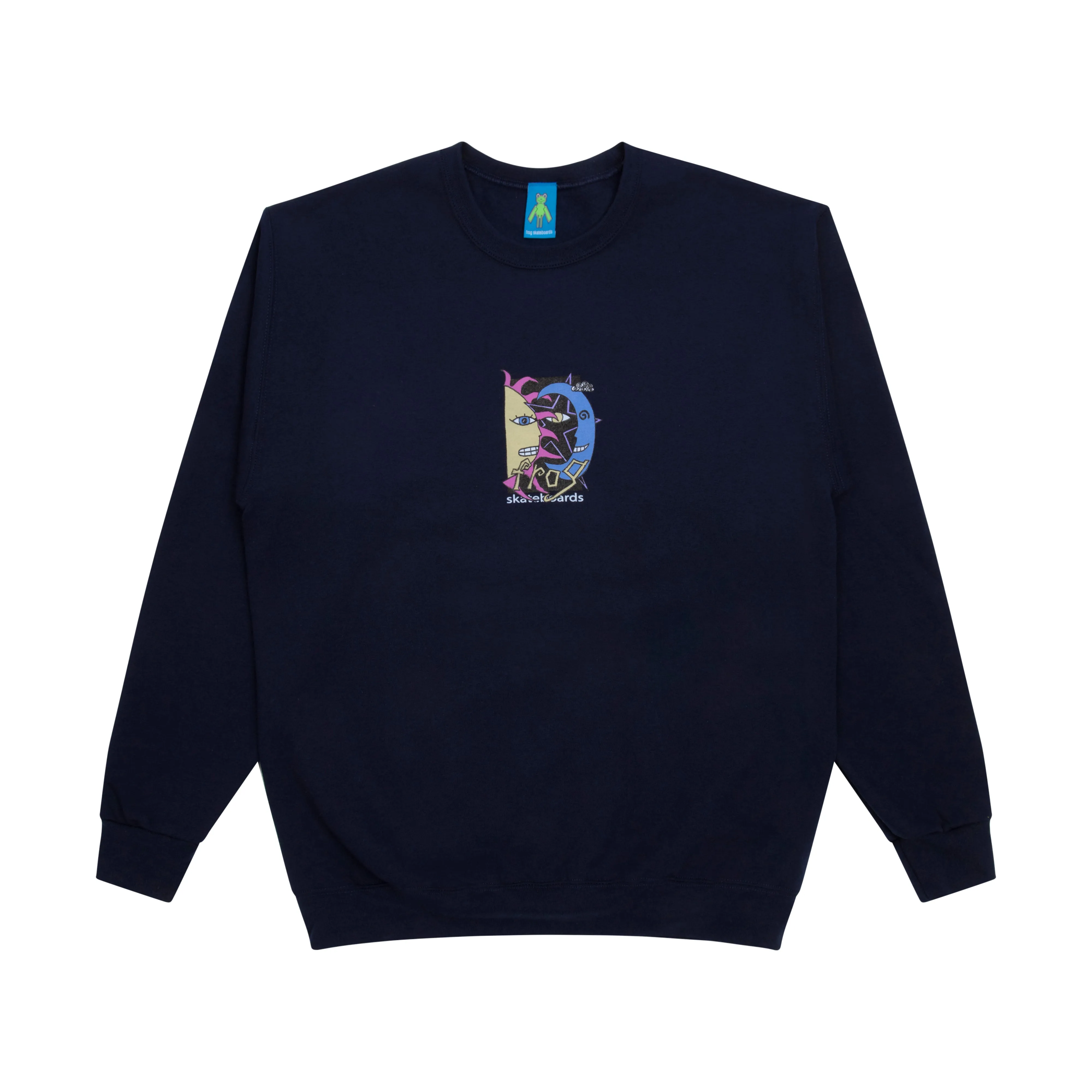 Frog Sun-Star-Moon Crewneck Navy