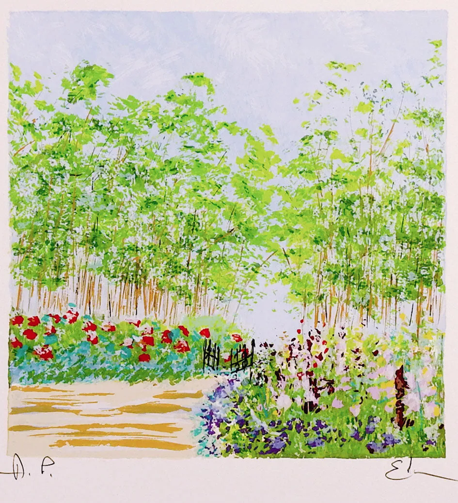 Garden Gate Lithograph