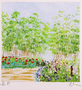 Garden Gate Lithograph