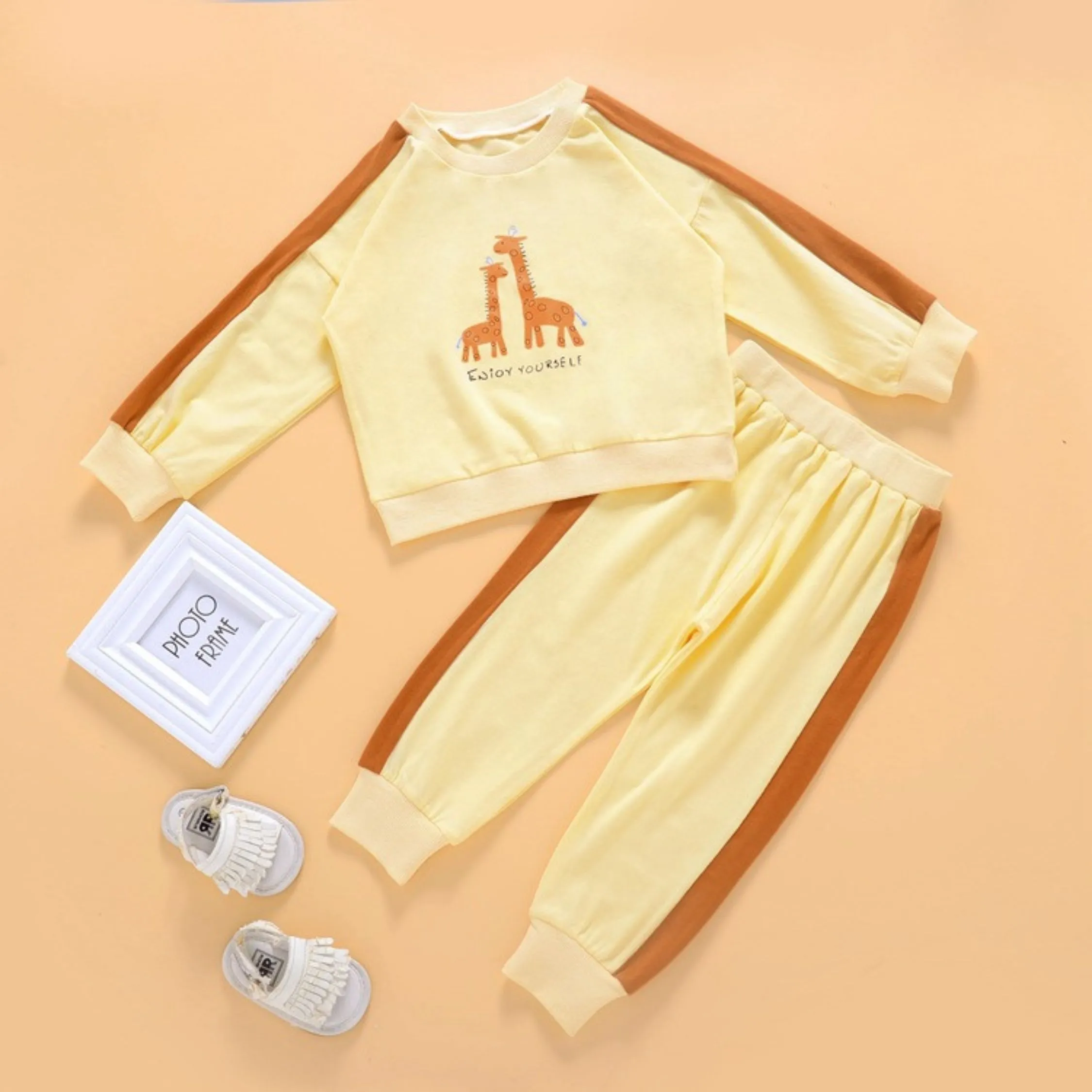 Giraffe Top And Trouser Set