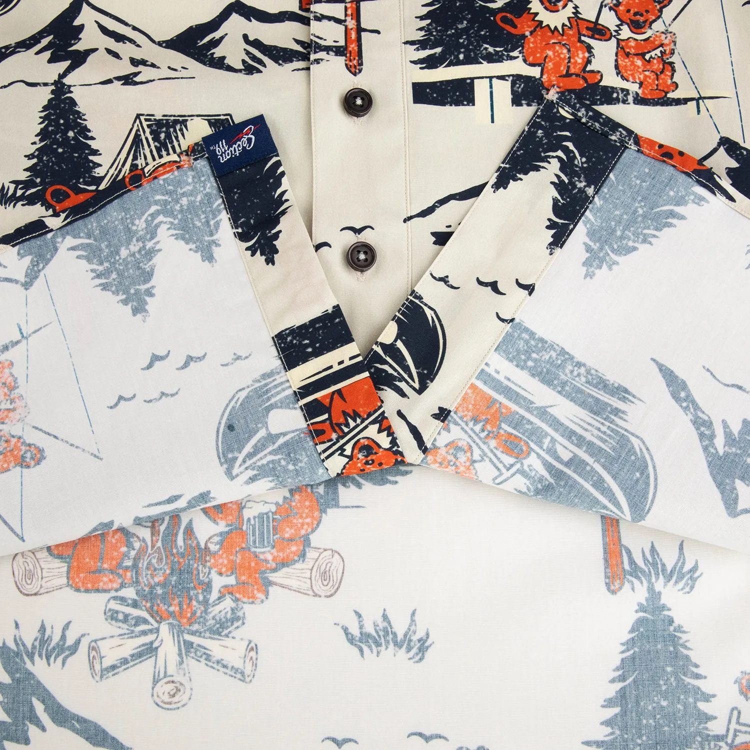 Grateful Dead | Classic Button Down | Camping Bears