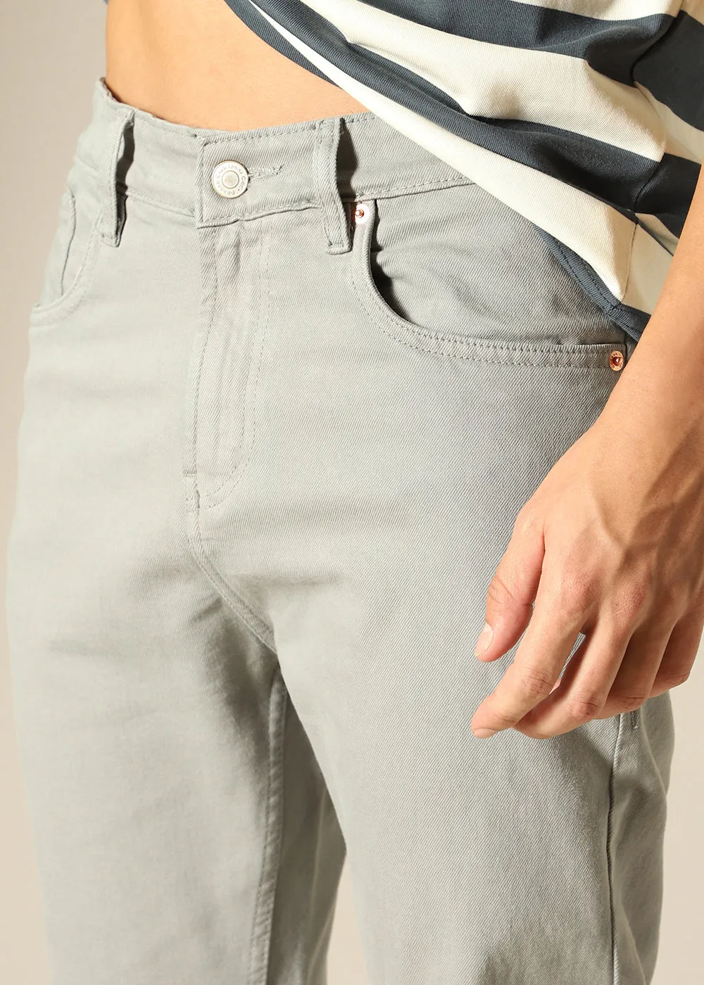 Grey Carrot Fit Denim