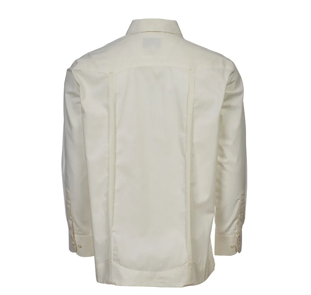 Hacienda Guayabera - Men's Long Sleeve | 4 Pockets | 100% Soft Cotton