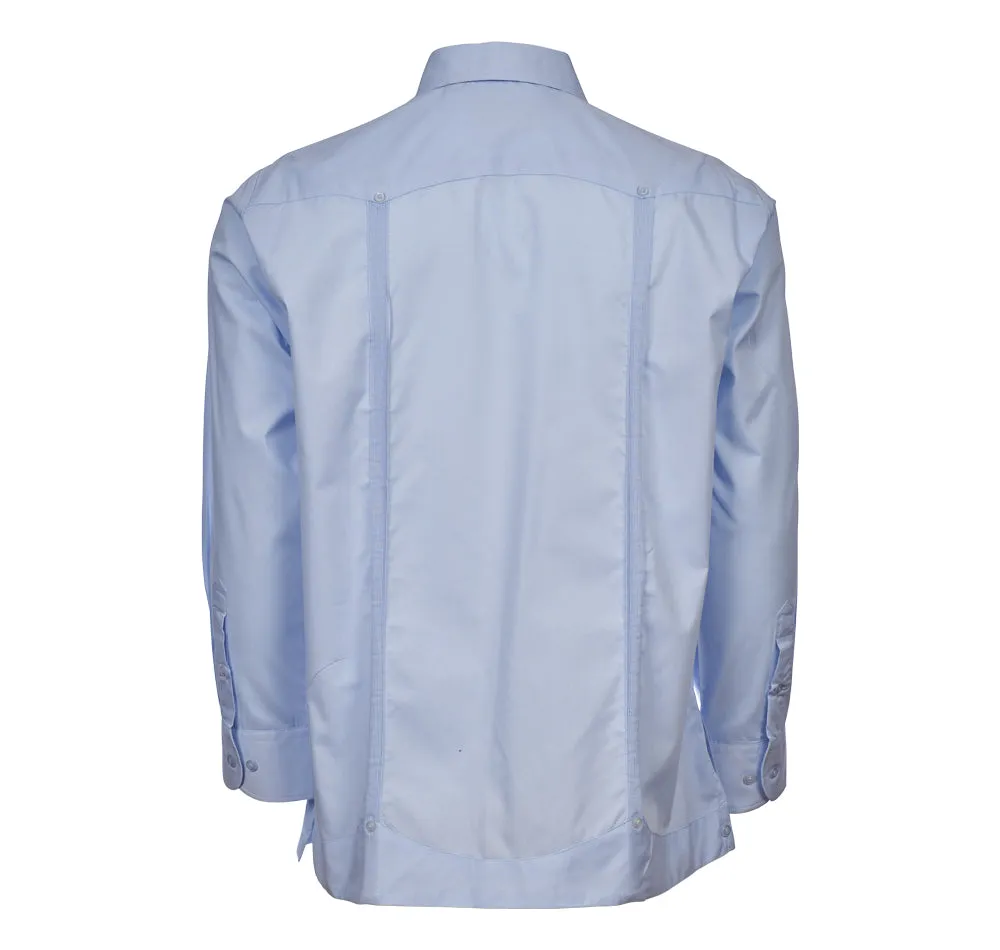 Hacienda Guayabera - Men's Long Sleeve | 4 Pockets | 100% Soft Cotton