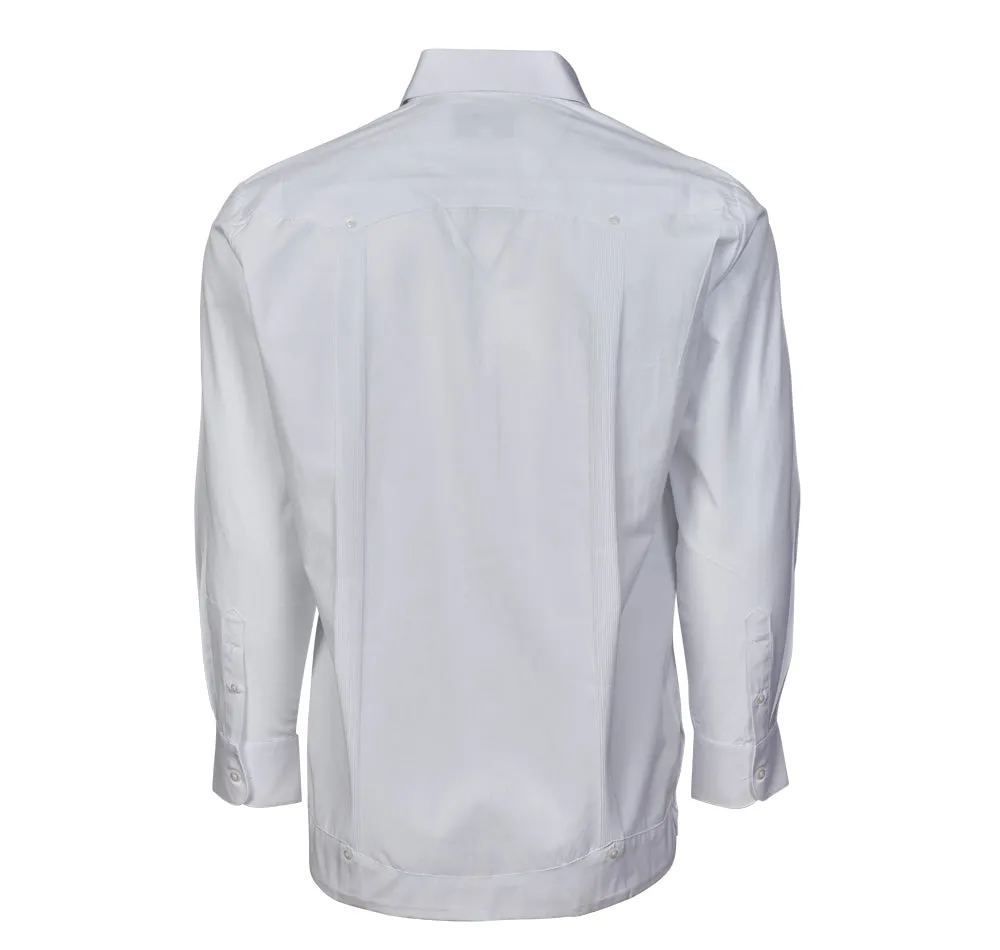 Hacienda Guayabera - Men's Long Sleeve | 4 Pockets | 100% Soft Cotton