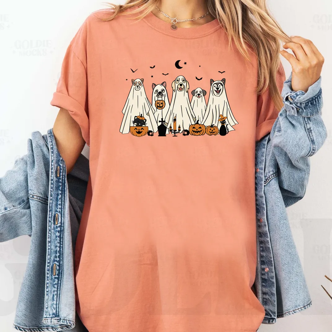 Halloween Dogs Graphic Tee, Terracotta