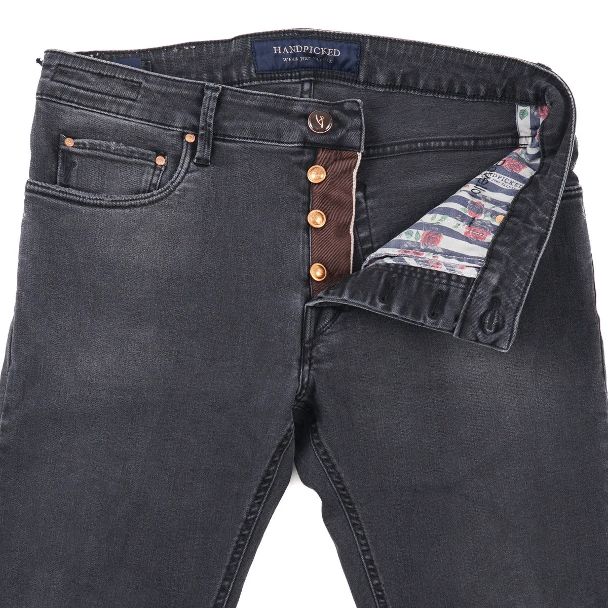 Handpicked 'Orvieto' Slim-Fit Denim Jeans