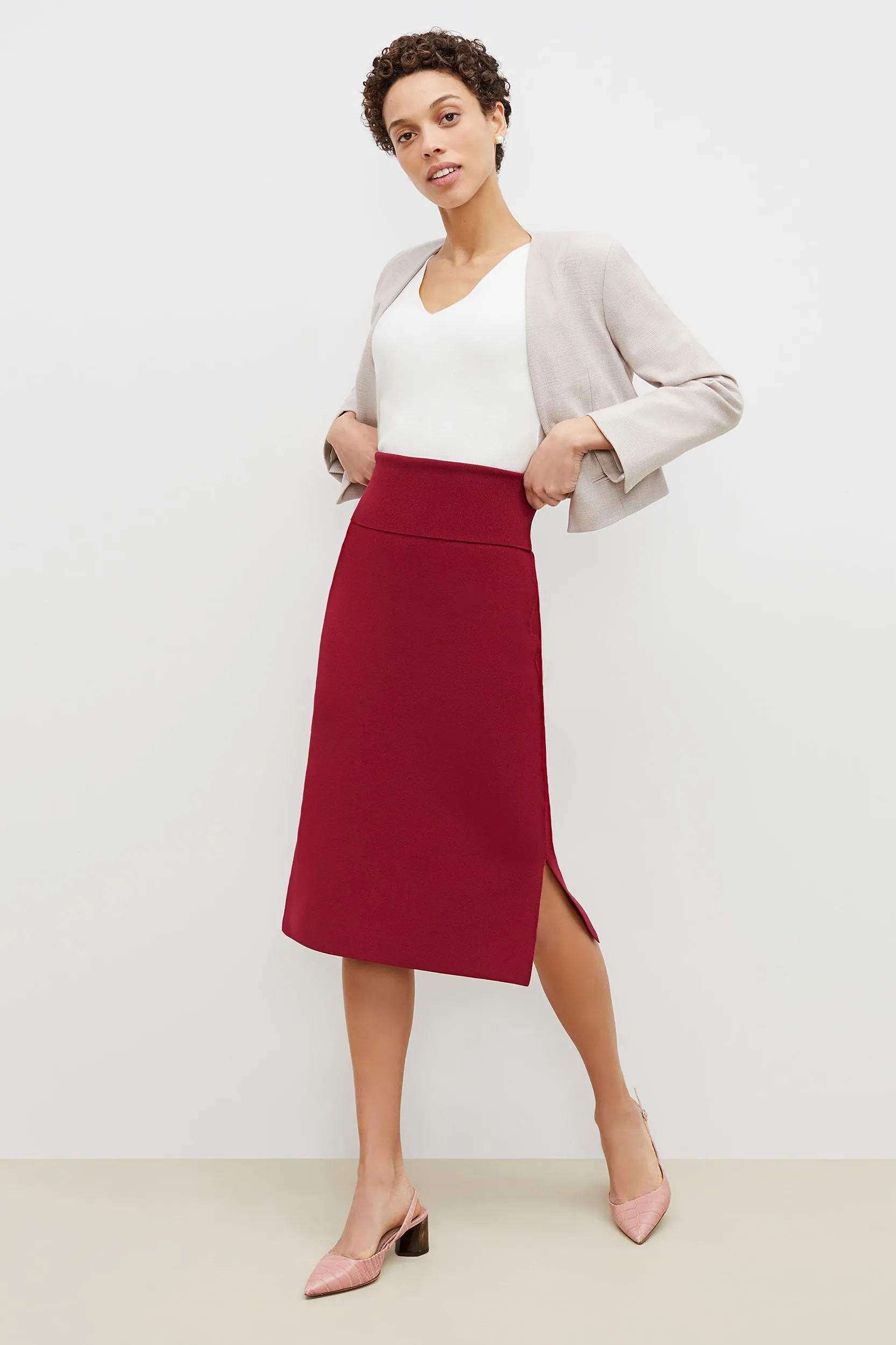 Harlem Skirt - Jardigan Knit :: Hibiscus