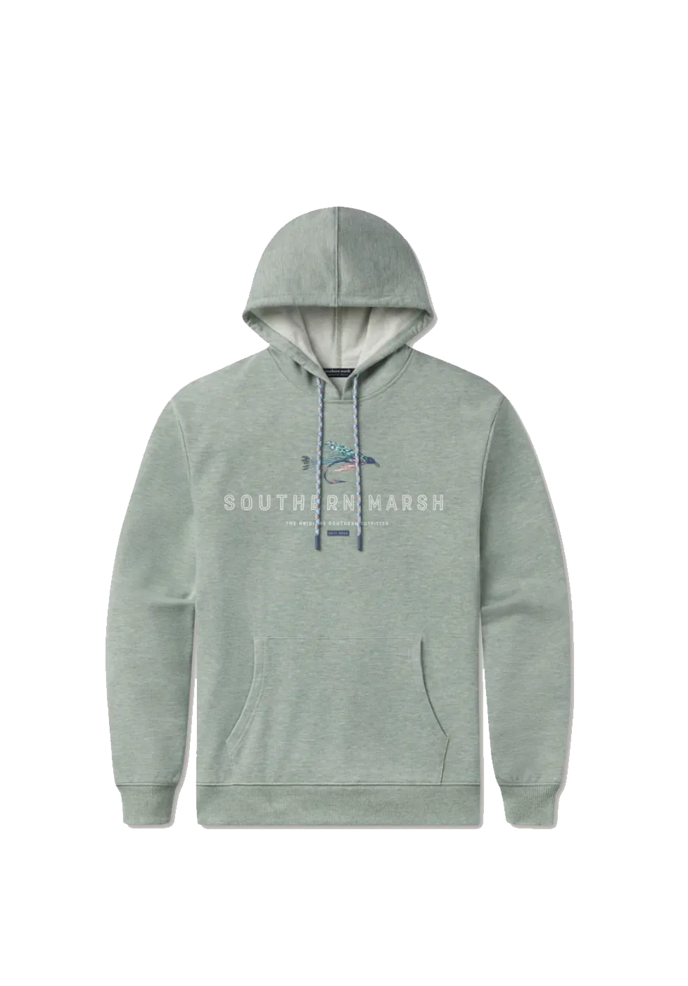 Hecho Hthr Hoodie Fly Outlines