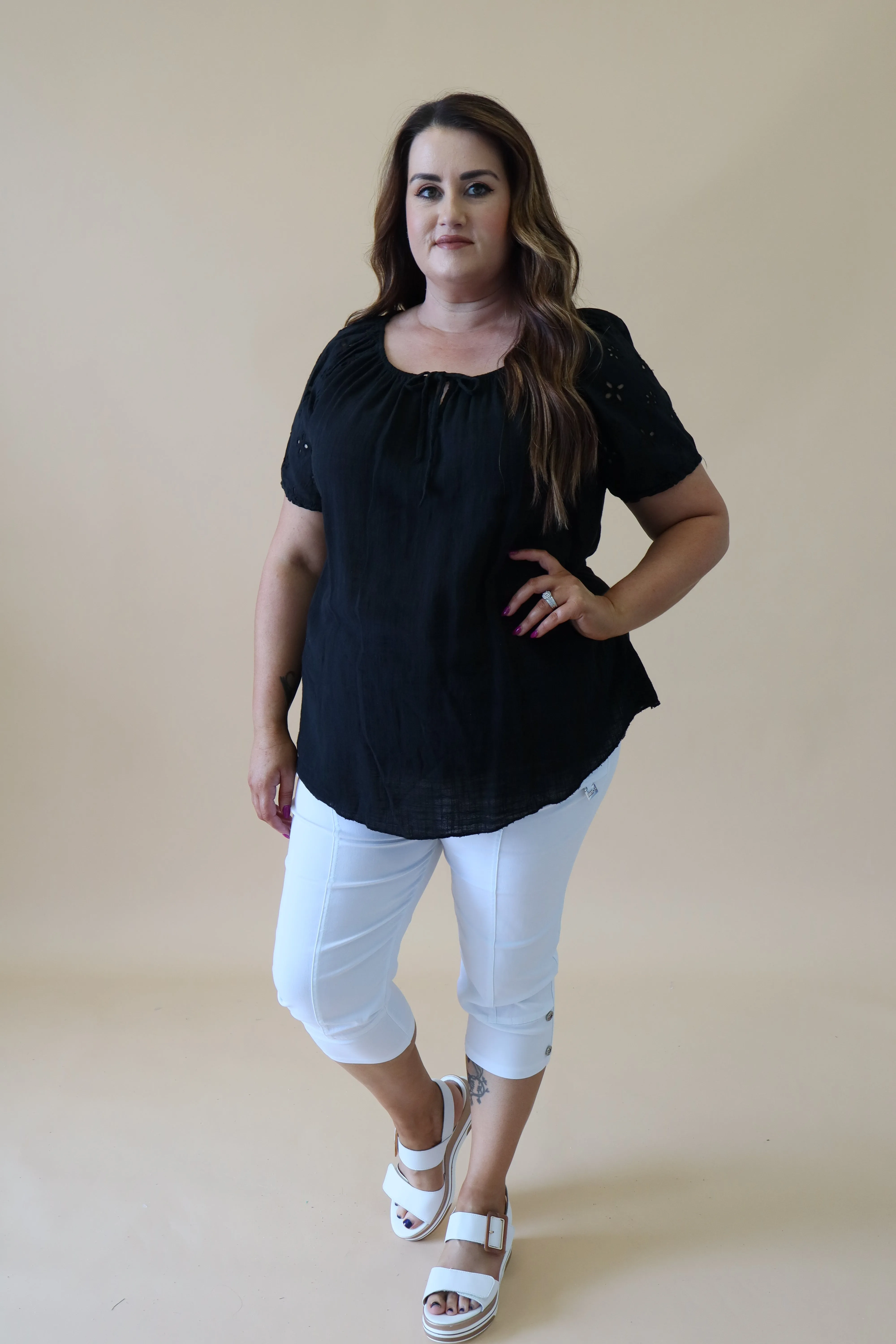 Elegant Black Helen Blouse - Stylish and Versatile Womens Top