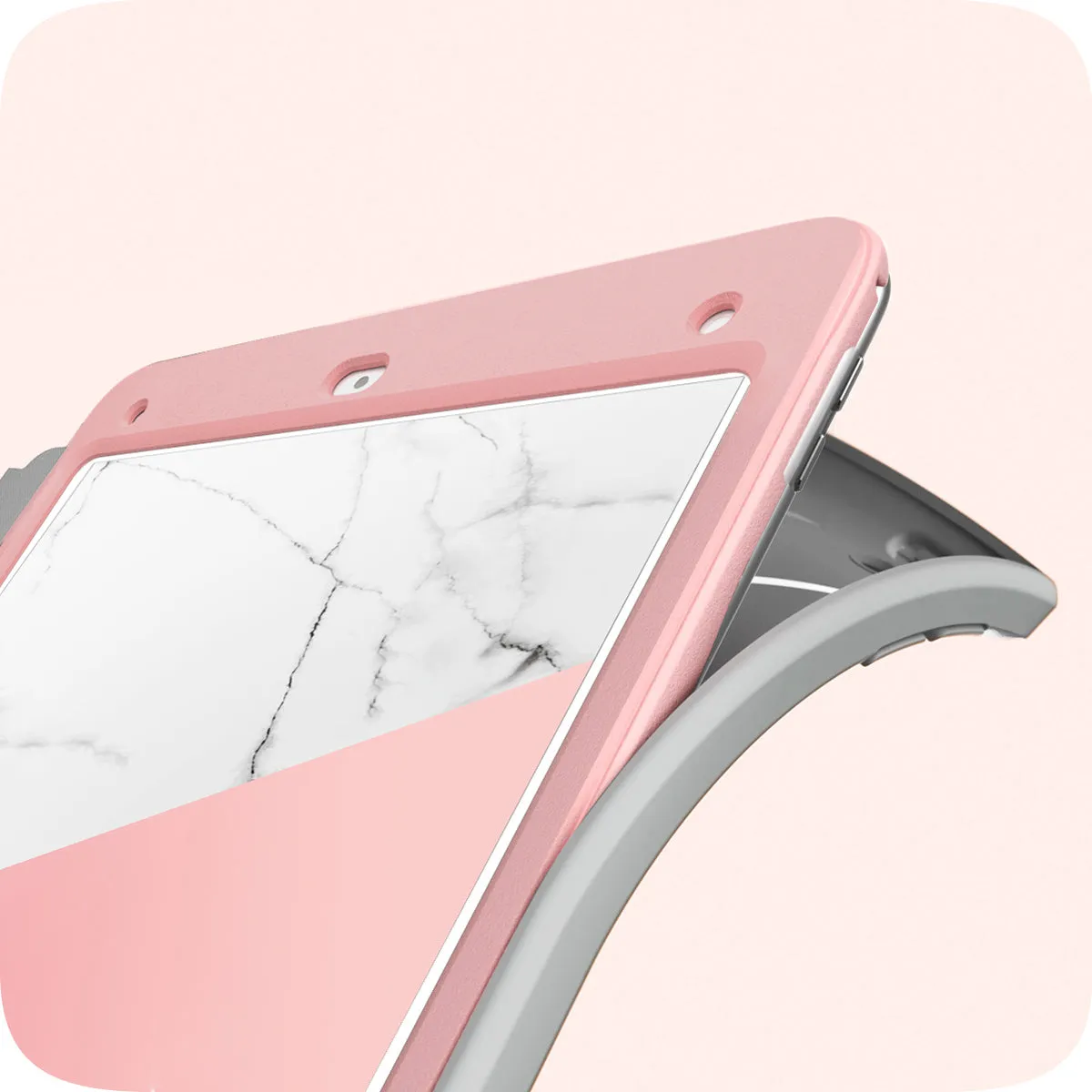 iPad 10.2 inch (2019 | 2020) Cosmo Case-Marble Pink