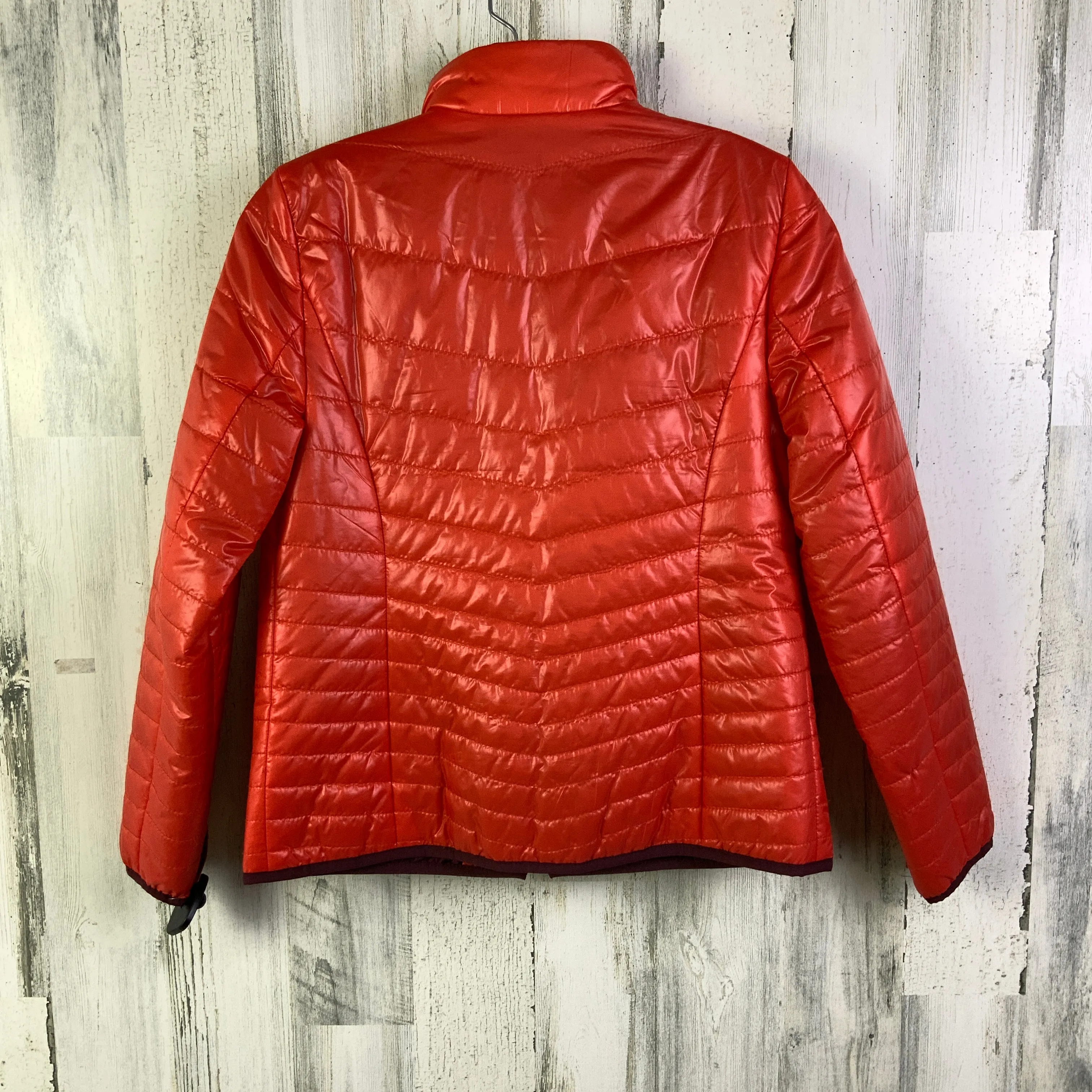 Jacket Puffer & Quilted By Talbots O In Orange, Size: S