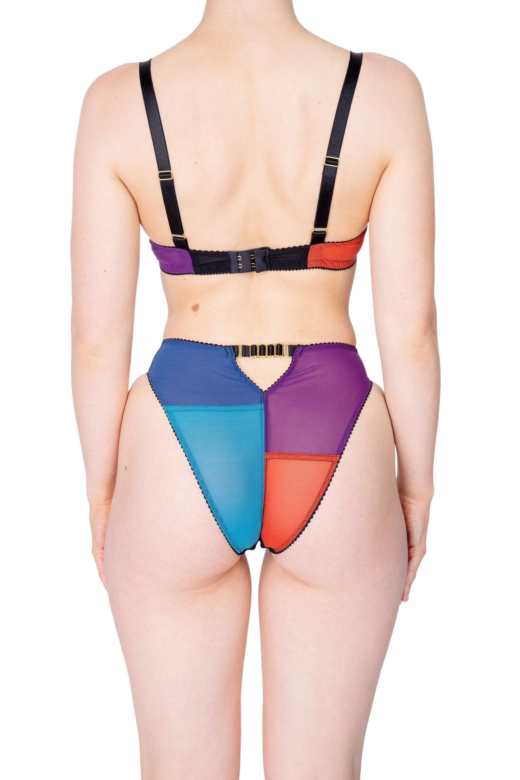 KALEIDOSCOPE mesh lingerie set