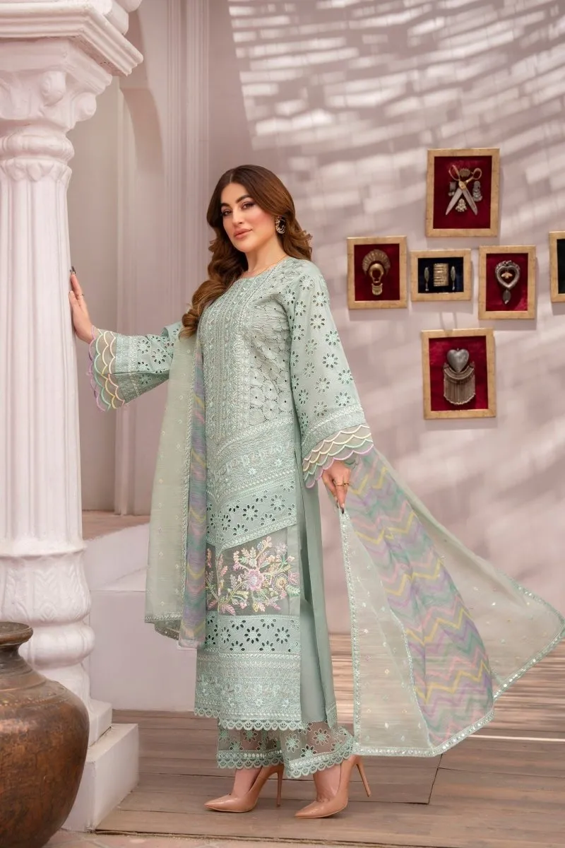 Karma Festive Embroidered Cotton Pakistani Suit KAR102