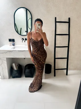 Leopard print maxi