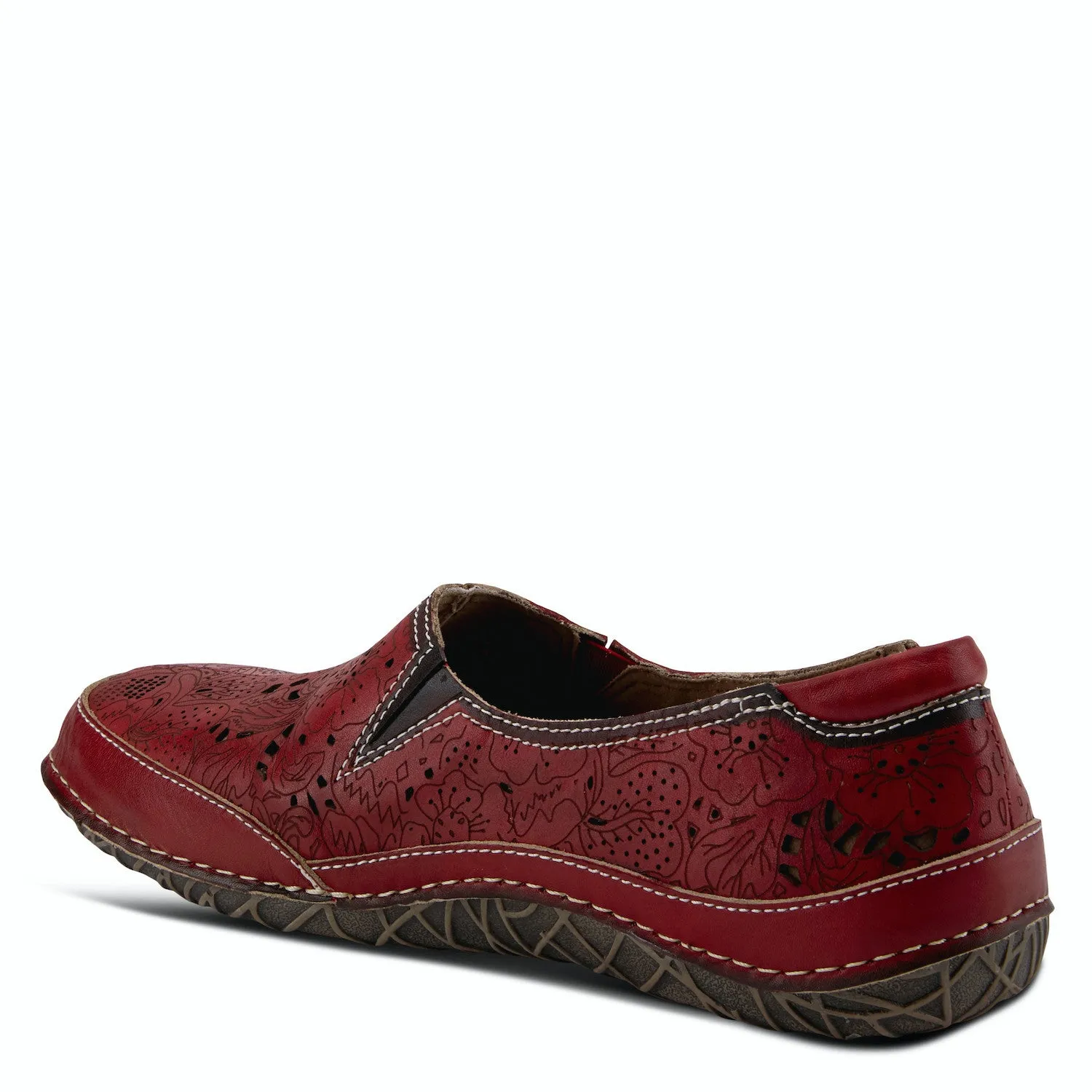 Libora Etched Loafer in Red