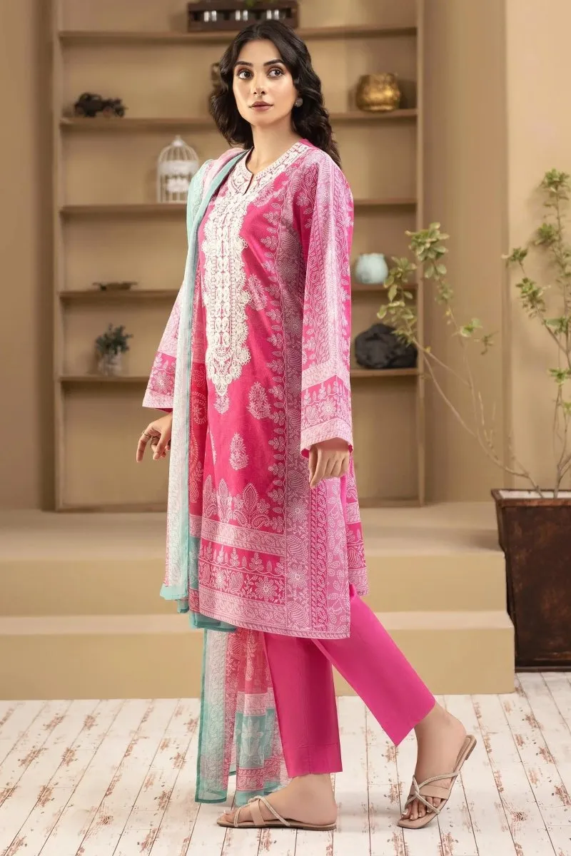 Limelight Embroidered Cambric Pakistani 3 Piece Suit LIM353