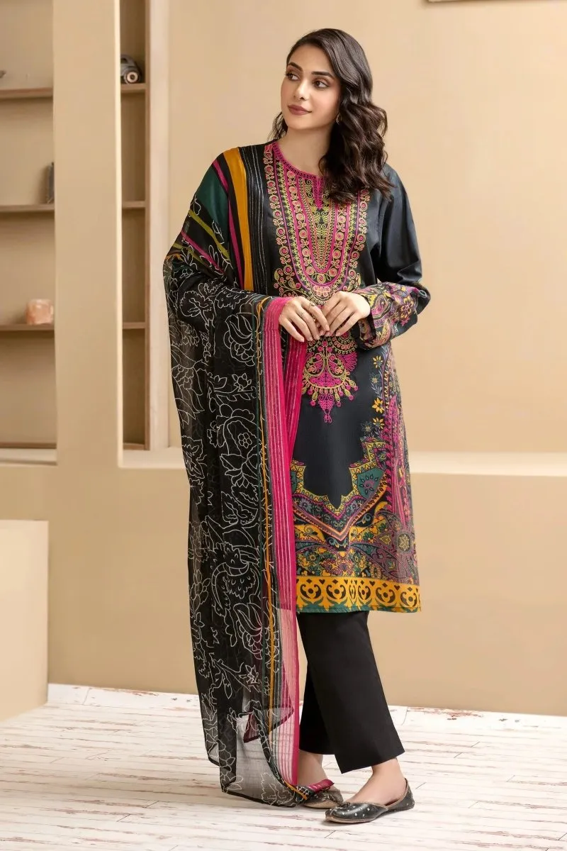 Limelight Embroidered Cambric 3-Piece Pakistani Suit LIM358