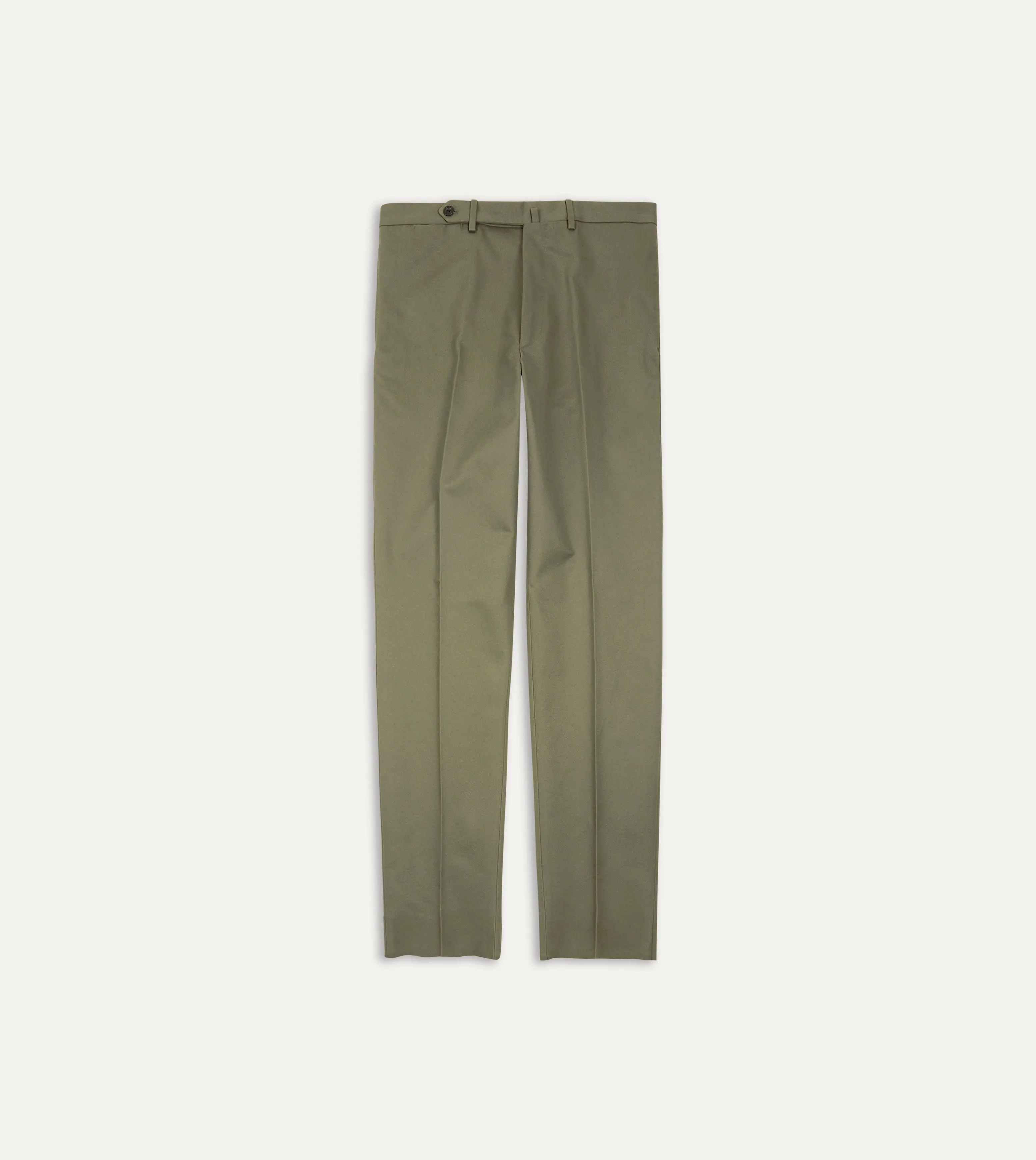 Lovat Cotton Drill Flat Front Trouser