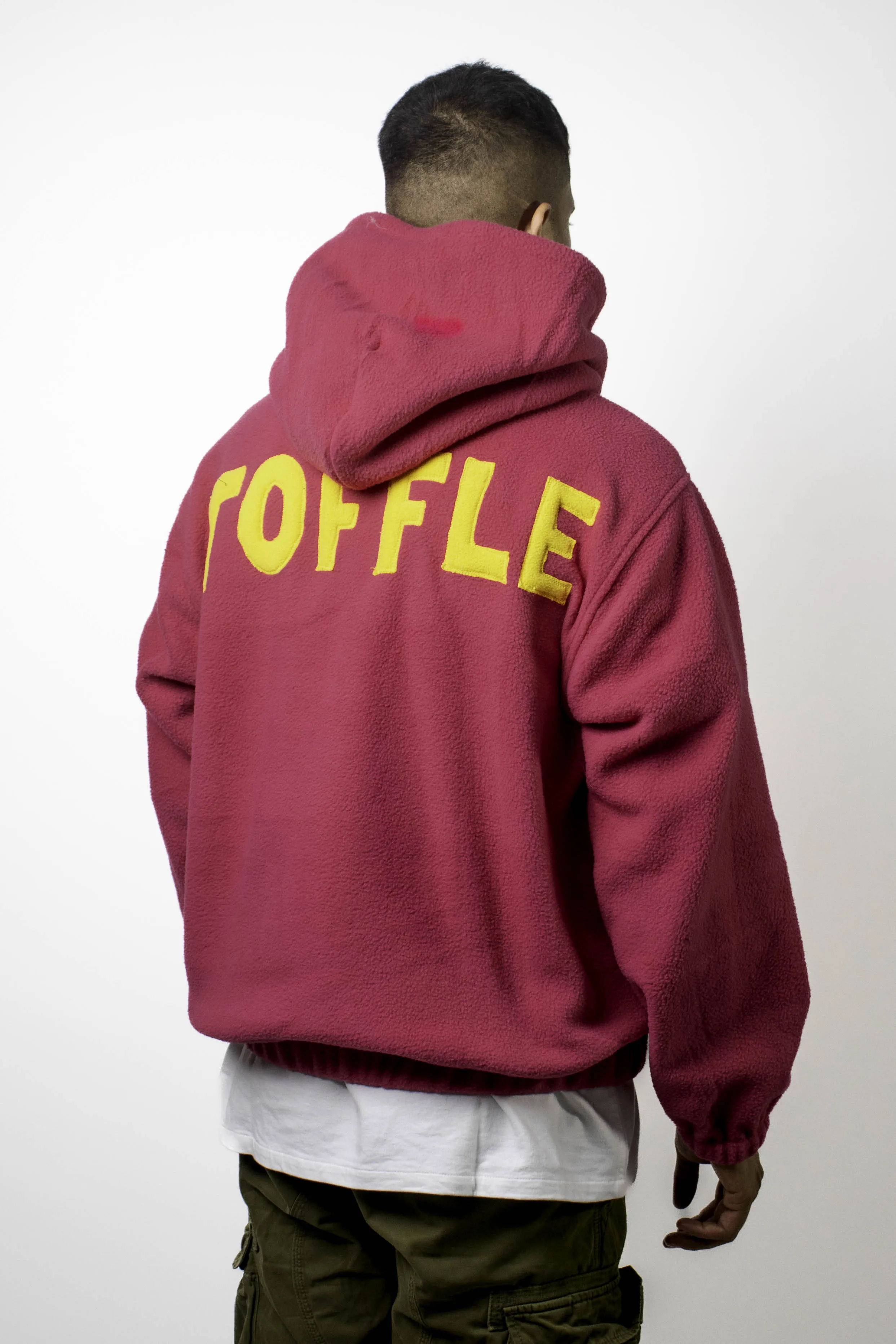 Maroon Polar Fleece Hoodie