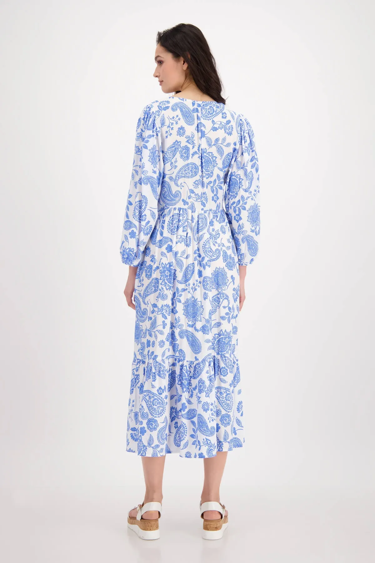 Maxi Paisley Dress - Sea Breeze