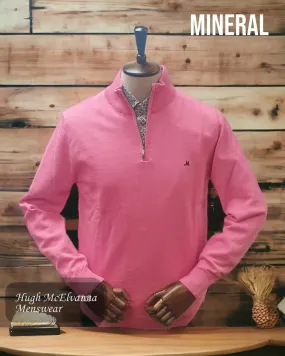 Men's ALTIS Pink Quarter Zip Jumper