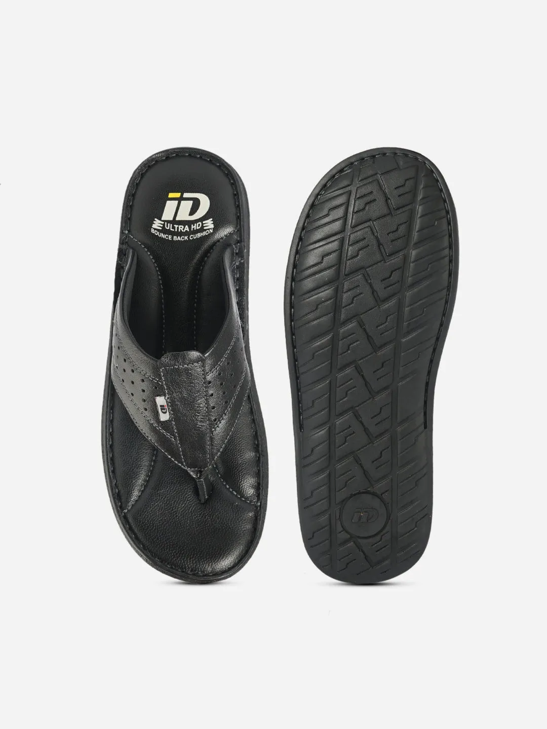 Men's Black Thong Casual Sandal (ID4064)